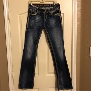 Rock revival denim jeans